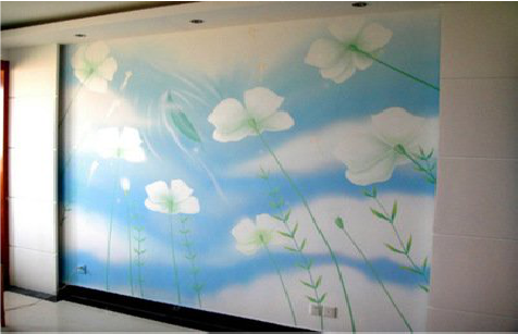 渑池画墙绘怎么画好白云的蓬松感?