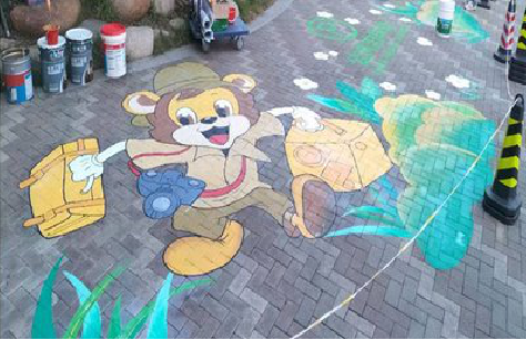 渑池夏季画地面彩绘会遇到的问题