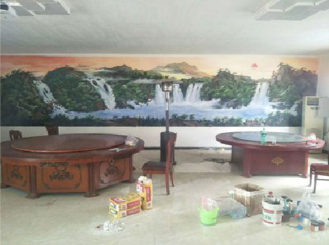 渑池墙绘-写实风景