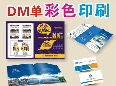 渑池单页印刷,色彩搭配简单。