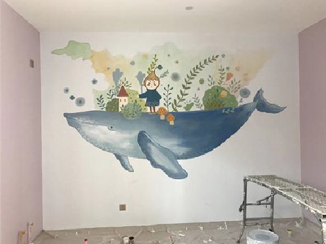 渑池手绘墙的特点及优势。